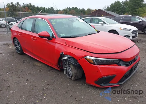 2024 Honda Civic Touring из США, поврежденный, VIN 2HGFE1F92RH310104